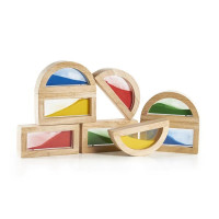 Кубики Guidecraft Block Play Кольоровий пісок, 14 см, 8 шт. (G3014) Кубики Guidecraft Block Play Кольоровий пісок, 14 см, 8 шт. (G3014)