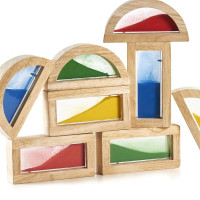Кубики Guidecraft Block Play Кольоровий пісок, 14 см, 8 шт. (G3014) Кубики Guidecraft Block Play Кольоровий пісок, 14 см, 8 шт. (G3014)