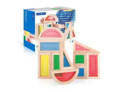 Кубики Guidecraft Block Play Велика веселка 14 см 10 шт. (G3015) Кубики Guidecraft Block Play Велика веселка 14 см 10 шт. (G3015)