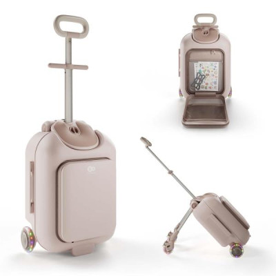 Дитяча валіза-каталка Kinderkraft Cabby Gold (KACABB00GLD0000)