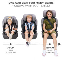 Автокрісло Kinderkraft Comfort Up i-Size чорно-сірий (KCCOUP02BLK0000)