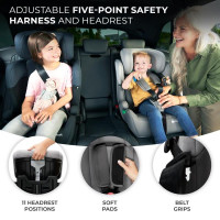 Автокрісло Kinderkraft Comfort Up i-Size чорно-сірий (KCCOUP02BLK0000)
