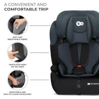 Автокрісло Kinderkraft Comfort Up i-Size чорно-сірий (KCCOUP02BLK0000)