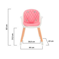 Стільчик для годування Kinderkraft Sienna рожевий (KKKSIENPNK0000) Стільчик для годування Kinderkraft Sienna рожевий (KKKSIENPNK0000)