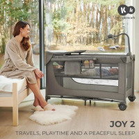 Манеж-ліжко з пеленатором Kinderkraft Joy 2 темно-сірий (KLJOY02DGR000AC) Манеж-ліжко з пеленатором Kinderkraft Joy 2 темно-сірий (KLJOY02DGR000AC)