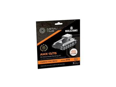 Колекційна модель-конструктор Metal Time World of Tanks танк AMX-13/75 (MT068)