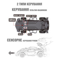 Машинка на радіо і сенсорному керуванні Sulong Toys Gesture Sensing Dizzy блакитний 1:16 (SL-285RHB) Машинка на радіо і сенсорному керуванні Sulong Toys Gesture Sensing Dizzy блакитний 1:16 (SL-285RHB)
