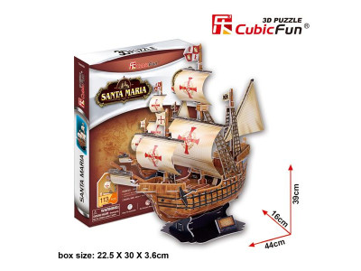 3D пазл CubicFun Корабель Санта-Марія (T4008h) 3D пазл CubicFun Корабель Санта-Марія (T4008h)