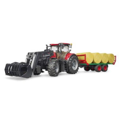 Модель Bruder Трактор Case IH Optum 300CVX із причепом для тюків 1:16 (03198)