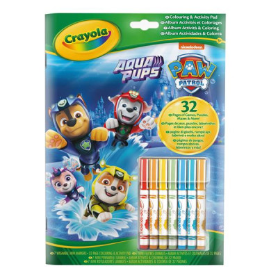 Розмальовка Crayola Paw Patrol 32 стор. та 7 фломастерів (04-6918G)
