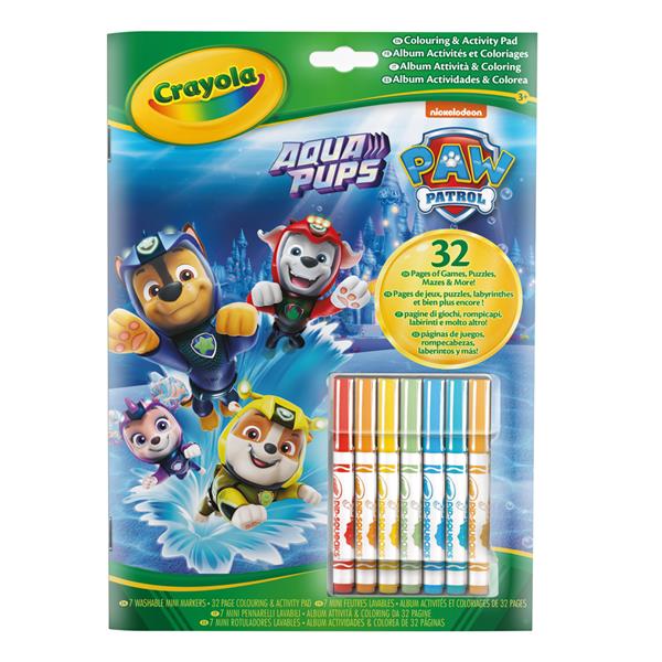 Розмальовка Crayola Paw Patrol 32 стор. та 7 фломастерів (04-6918G)