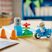 Конструктор LEGO DUPLO Town Синій поліцейський мотоцикл 11 Деталей ( 10471 )
