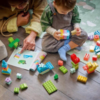 Конструктор LEGO® DUPLO® Classic Коробка кубиків для яскравих творчих збірок Іграшка для концентрації, 80 деталей (10479) Конструктор LEGO® DUPLO® Classic Коробка кубиків для яскравих творчих збірок Іграшка для концентрації, 80 деталей (10479)
