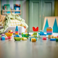 Конструктор LEGO® DUPLO® Classic Коробка кубиків для яскравих творчих збірок Іграшка для концентрації, 80 деталей (10479) Конструктор LEGO® DUPLO® Classic Коробка кубиків для яскравих творчих збірок Іграшка для концентрації, 80 деталей (10479)