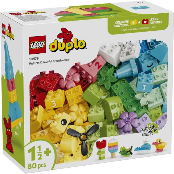 Конструктор LEGO® DUPLO® Classic Коробка кубиків для яскравих творчих збірок Іграшка для концентрації, 80 деталей (10479) Конструктор LEGO® DUPLO® Classic Коробка кубиків для яскравих творчих збірок Іграшка для концентрації, 80 деталей (10479)