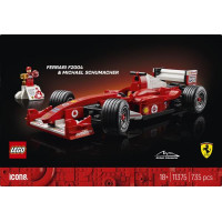Конструктор LEGO® Icons Ferrari F2004 та Michael Schumacher 735 деталей (11375)