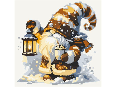 Картина за номерами ArtCraft Зимовий гномик 40х40 см (15127-AC) Картина за номерами ArtCraft Зимовий гномик 40х40 см (15127-AC)