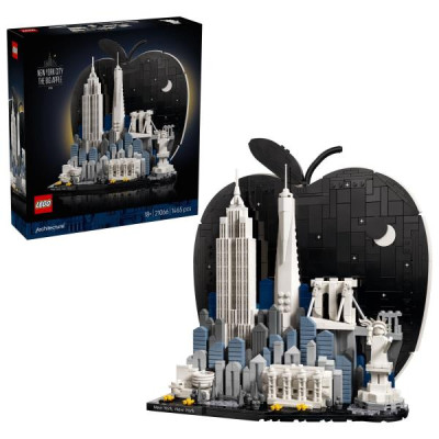 Конструктор LEGO® Architecture Нью-Йорк — «Велике яблуко» Модель, 1465 деталей (21066)
