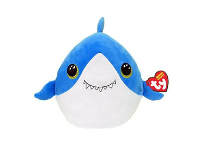 Мягкая игрушка-подушка TY Squish a Boos Акула Фінслі 40 см (39366)