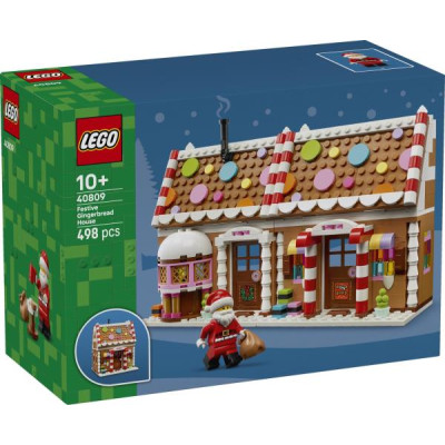 Конструктор LEGO® Святковий пряниковий будиночок Різдвяна іграшка для дітей (40809)