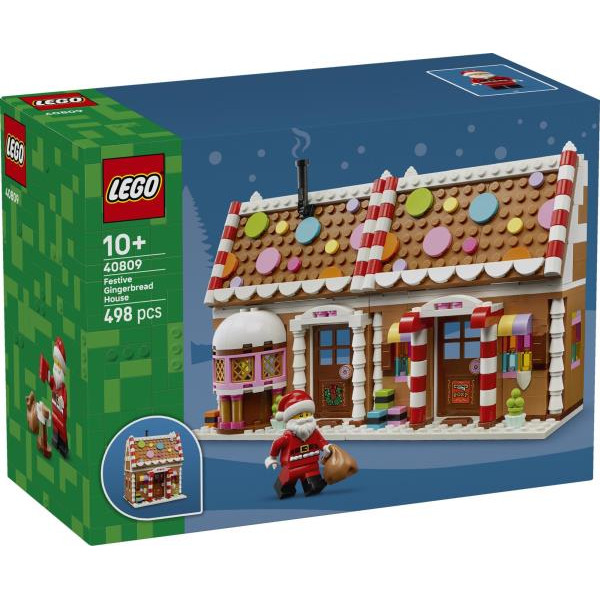 Конструктор LEGO® Святковий пряниковий будиночок Різдвяна іграшка для дітей (40809)