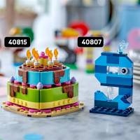 Конструктор LEGO® Торт на день народження з прикрасами, веселий подарунковий набір, декор для столу, 219 деталей (40815) Конструктор LEGO® Торт на день народження з прикрасами, веселий подарунковий набір, декор для столу, 219 деталей (40815)