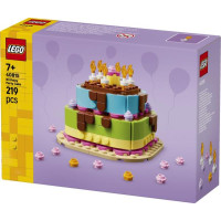 Конструктор LEGO® Торт на день народження з прикрасами, веселий подарунковий набір, декор для столу, 219 деталей (40815) Конструктор LEGO® Торт на день народження з прикрасами, веселий подарунковий набір, декор для столу, 219 деталей (40815)