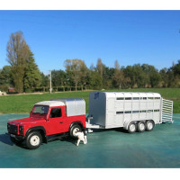 Набір Britains Модель Land Rover з причепом та фігурками 1:32 (43138)