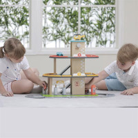 Дерев'яний паркінг Viga Toys з АЗС (44509)