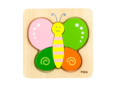 Дерев'яний мініпазл Viga Toys Метелик (50170) Дерев'яний мініпазл Viga Toys Метелик (50170)
