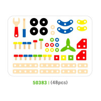 Дерев'яний конструктор Viga Toys 48 деталей (50383)