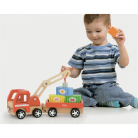 Дерев'яна машинка Viga Toys Автокран (50690) Дерев'яна машинка Viga Toys Автокран (50690)