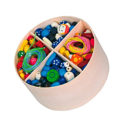 Набір для творчості Viga Toys Деревяні намистини (56002)