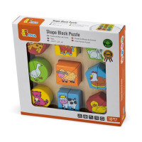 Дерев'яний пазл-сортер Viga Toys Фігури і звірята (59585) Дерев'яний пазл-сортер Viga Toys Фігури і звірята (59585)
