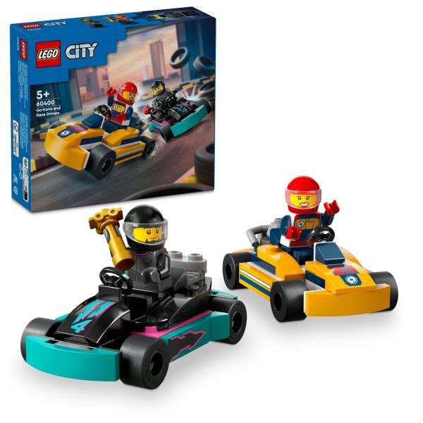 Конструктор LEGO City Картинг і гонщики 99 деталей (60400) Конструктор LEGO City Картинг і гонщики 99 деталей (60400)