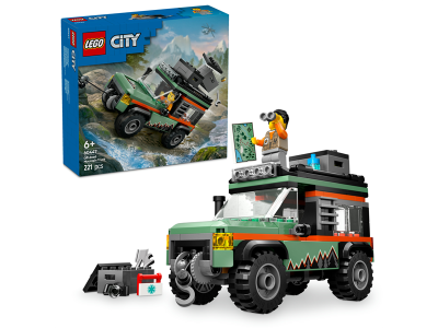 Конструктор LEGO City Позашляхова гірська вантажівка 4x4, 221 деталь (60447) Конструктор LEGO City Позашляхова гірська вантажівка 4x4, 221 деталь (60447)