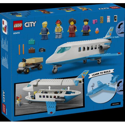 Конструктор LEGO® City Пасажирський літак - Конструктор іграшкового літака, 118 деталей (60492)