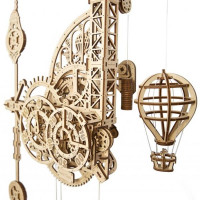 Дерев'яний механічний 3D конструктор Ugears Аеро Годинник (70154)