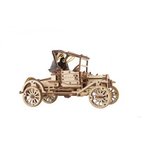 Дерев'яний механічний 3D конструктор Ugears Ретро автомобіль (70175)