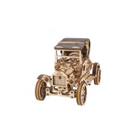 Дерев'яний механічний 3D конструктор Ugears Ретро автомобіль (70175)