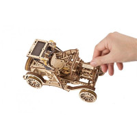 Дерев'яний механічний 3D конструктор Ugears Ретро автомобіль (70175)