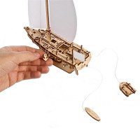 Дерев'яний механічний 3D конструктор Ugears Яхта Океанська Красуня (70193) Дерев'яний механічний 3D конструктор Ugears Яхта Океанська Красуня (70193)