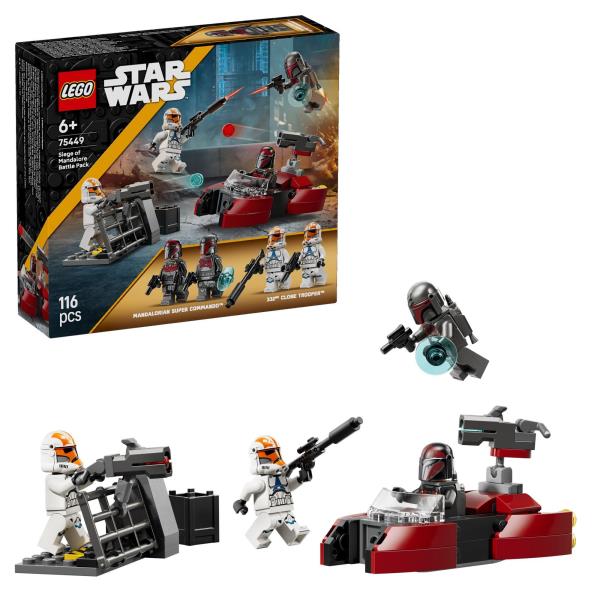 Конструктор LEGO Star Wars TM Бойовий комплект «Облога Мандалора» 116 Деталей (75449)