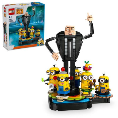 Конструктор LEGO Despicable Me 4 Ґру й посіпаки з кубиків 839 деталей (75582) Конструктор LEGO Despicable Me 4 Ґру й посіпаки з кубиків 839 деталей (75582)