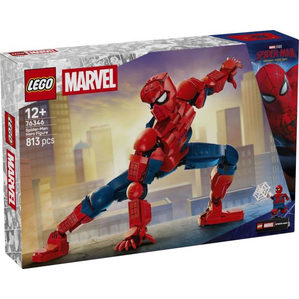 Конструктор LEGO® Marvel Фігурка супергероя Людини-Павука, колекційний елемент, 813 деталей (76346)