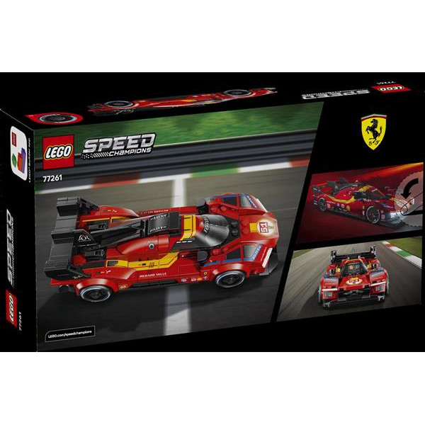 Конструктор LEGO® Speed Champions: Ferrari 499P Мерч Ferrari, 329 деталей (77261)