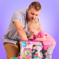 Конструктор Mega Bloks First Builders рожевий у мішку 60 деталей (DCH54)