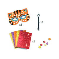 Набір для творчості Djeco Маски звірят зі стікерною мозаїкою (DJ07900)