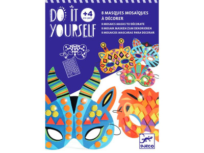 Набір для творчості Djeco Маски звірят зі стікерною мозаїкою (DJ07900)