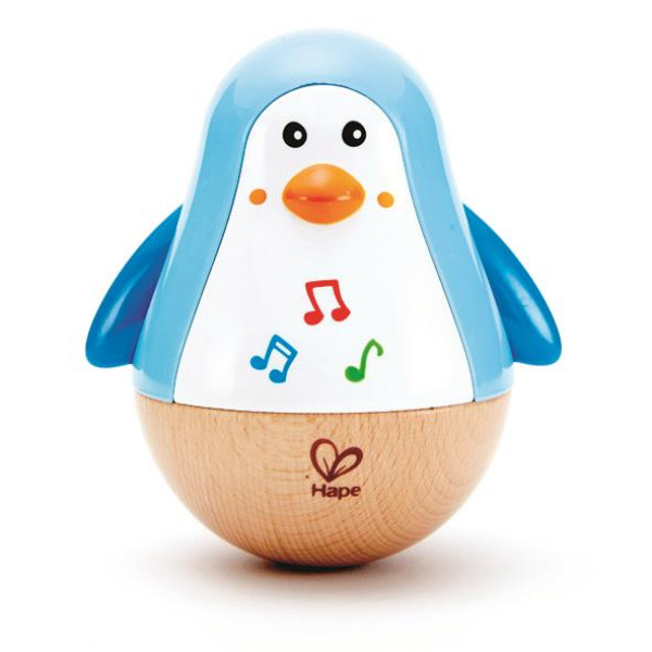 Дерев'яне брязкальце Hape Пінгвінчик-неваляшка (E0331)